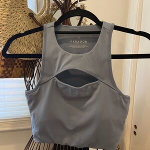Steel blue paragon sports bra